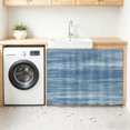 thumbnail image 3 of Blue Sink Skirt 10"W x 11"L, Dustproof Under Sink Curtain Skirt for Bathroom Kitchen, Vintage Modern Abstract Art Ombre Adhesive Short Vanity Curtains Cover for Laundry Room Closet Shoe Rack, 3 of 8