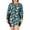 46Green, variant on Women Plus Size Rash Guard Swimsuits Zip Up High Stretchy Long Sleeve Swimwear One Piece Sun Protection Diving Bathing Suit