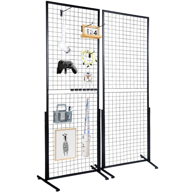 Paneles de pared con rejilla Tower VEVOR, 60 x 170 cm, 2 paquetes con base en T