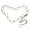 Golden, variant on Fashion Heart Shape Pants Belt Adjustable Extended Chain Long Tassel Dress Belt Waist Chain Clothing Accessories