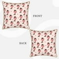 thumbnail image 3 of Fotbe Dachshund Dog Heart Pattern Velvet Decorative Throw Pillow Covers with Elegant Piping, Soft Plush Cushion Cover for Sofa, Bed, Car, Office-18"x18", 3 of 8