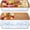 2, variant on 2 Set 16" x 9" Plastic Chilled Serving Tray for Parties with Compartments Ice Chilled Party Platter Charcuterie Serving Board Cold Dish Dip for Fruit Seafood Vegetable Appetizer (Dark Wood)