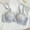 Blue, variant on Women's Bras Wireless Under $5 Embroidery Thin Style Ventilate Back Buckle Bra Without Steel Rim