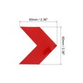 thumbnail image 2 of Uxcell Reflective Stickers, 20 Pack 2.36 x 2.36 Inch Adhesive Night Arrow Shape Safety Tape Reflector, Red, 2 of 5