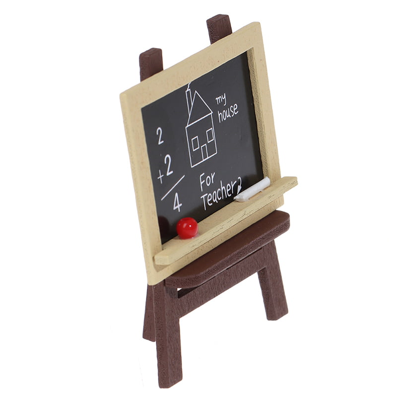 Dollhouse Miniature Handcrafted Child's Easel Chalkboard 1:12 scale 