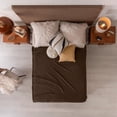 thumbnail image 3 of Vianney Coffee Queen Size Fleece Blanket Lightweight Ultra Soft Dark Brown Throw for Year-Round Comfort and Cozy Warmth, 3 of 8