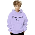thumbnail image 4 of Boys Graphic Print Hooded Long Sleeve Fleece Pullover – Soft Warm Casual Hoodie Jacket For Kids Youth, Streetwear Activewear Style, Outdoor Play And Daily Wear, 4 of 4