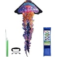thumbnail image 6 of Large Jellyfish Kite for Kids Adults Beginner, 114 x 57 Inch Single Line Colorful with Tail Kite with Winding Handle and Line Outdoor Beach Park Flying Games Activities Birthday Gift, 6 of 7