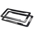 thumbnail image 5 of 1X Housse de Plaque d'Immatriculation en Fibre de Carbone Noire, Cadre, Étiquette, Protection, Support, Ajustement Standard, 5 of 5