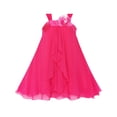 thumbnail image 1 of Robe Fille Ligne A Dos Nu Fleur Multi-Couches Chiffon 12 Ans, 1 of 5