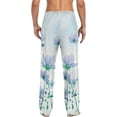 thumbnail image 2 of Beautiful Cosmos Flowers Ghost Pajama Pants, Men's Lounge Pants Light with Drawstring and Pockets, Christmas New Year Birthday Father's Day Gifts, Medium, 2 of 7