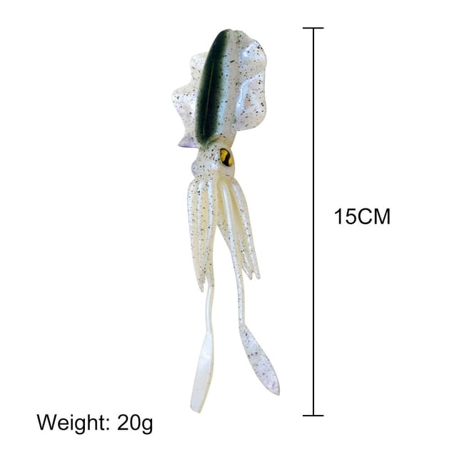 15,5 cm 20g calamar biónico señuelos de pesca en el mar cebo Wobbler Artificial (azul) Likrtyny Para estrenar