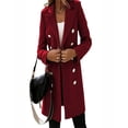 thumbnail image 3 of Manteau en Laine à Double Boutonnage à Manches Longues Automne et Hiver pour Femmes, 3 of 18