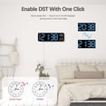 thumbnail image 4 of Reloj de Pared Digital de 9" con Temperatura, Humedad, Pantalla para Días Laborables, LED, Uso en Escritorio O Pared, 4 of 6