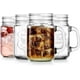 thumbnail image 4 of Juego de 6 Tarros Frascos estilo Mason Jar Vintage Vidrio Labrado 480 Ml Color Transparente Sin tapa para Bebidas y Jugos, 4 of 5