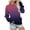 Wine, variant on hoksml Women's Crew Neck Long Sleeve Sweatshirt Ombre Gradient Print Casual Pullover Top for Everyday Wear