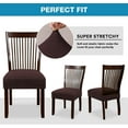 thumbnail image 4 of 2pcs Dining Chair Seat Cover Stretch Spandex Chair Seat Covers Chair Seat Cushion Slipcovers for Dining Room Kitchen Chairs Removable Washable Chair Seat Covers, 4 of 8