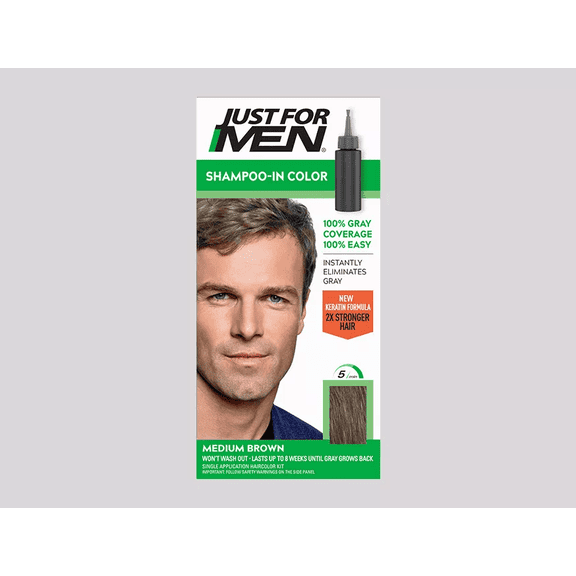 Just For Men Original Formula Hair Color, Light-Medium Brown H-30 (3 pack) (Bundle)