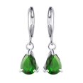 thumbnail image 3 of Boucles d'Oreilles Clous Mode Dames Diamant Coloré Goutte d'Eau Bijoux, 3 of 8