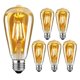 thumbnail image 1 of Bombilla vintage E27 St64 4w 3000k YONGSHENG 6 piezas vidrio ámbar, 1 of 4