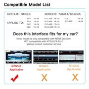 Wireless Carplay Android Auto interface adapter For Benz GLS/GLA/GLC/GLE NTG5.0 2016-2020