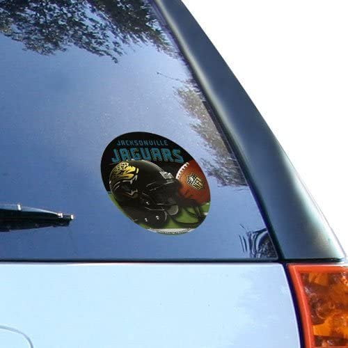 Jacksonville Jaguars 4 Inch Flat Vnyl Round Decal Sticker Auto Home