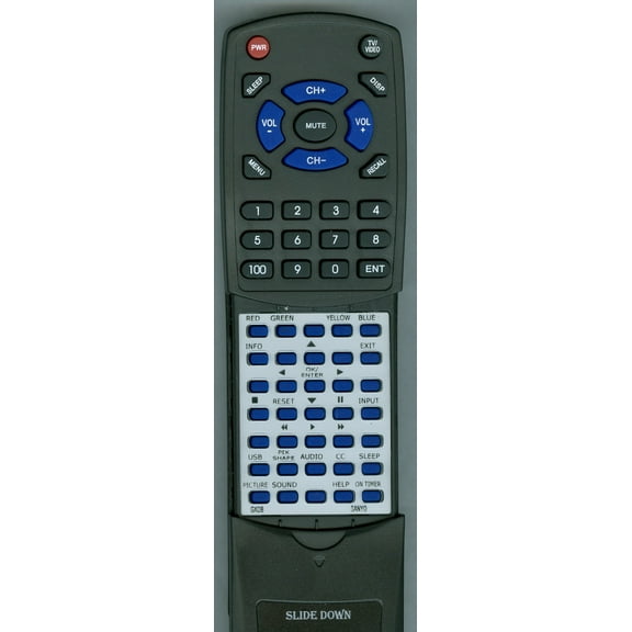 Replacement Remote for Sanyo GXDB, DP52449, DP42849, DP50749, DP42489, DP46849