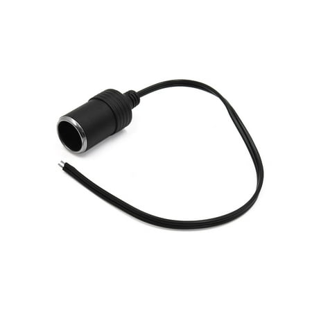 Black Portable Waterproof Shell Inline  Lighter Female Socket for