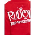 thumbnail image 6 of Rudolph the Red-Nosed Reindeer Toddler Boys Graphic Crewneck Tee with Long Sleeves, Sizes 12M-5T, 6 of 6