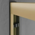 thumbnail image 2 of Frameless Shower Door Glass Bathtub Shower Door 56-60 in. W x 62 in. H, Brushed Gold Semi Frameless Double Bathtub Door,Certified SGCC ANSI Clear Tempered Glass,Stainless Steel Handles,Sliding Shower, 2 of 5