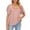 Pink, variant on Elainilye Fashion Basic Tees for Women Short Sleeve Retro Round Neck Easter Printed Loose Tops Blouse 3/4 Sleeve Top,Green