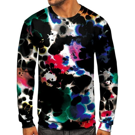 

JDEFEG Hoodies for Men Baggy Sweatshirt Men Sport Autumn Winter Long Sleeve O Neck Printed Pullover Sweatshirt Blouse Size 14 Lingerie Set Men Polyester Black S