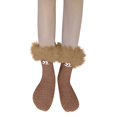 thumbnail image 3 of Fabrcox Cute Cartoon Monster Thickened Slipper Socks, Funny Fluffy Warm Winter Indoor Floor Socks for Lounging & Sleep (Khaki), 3 of 6