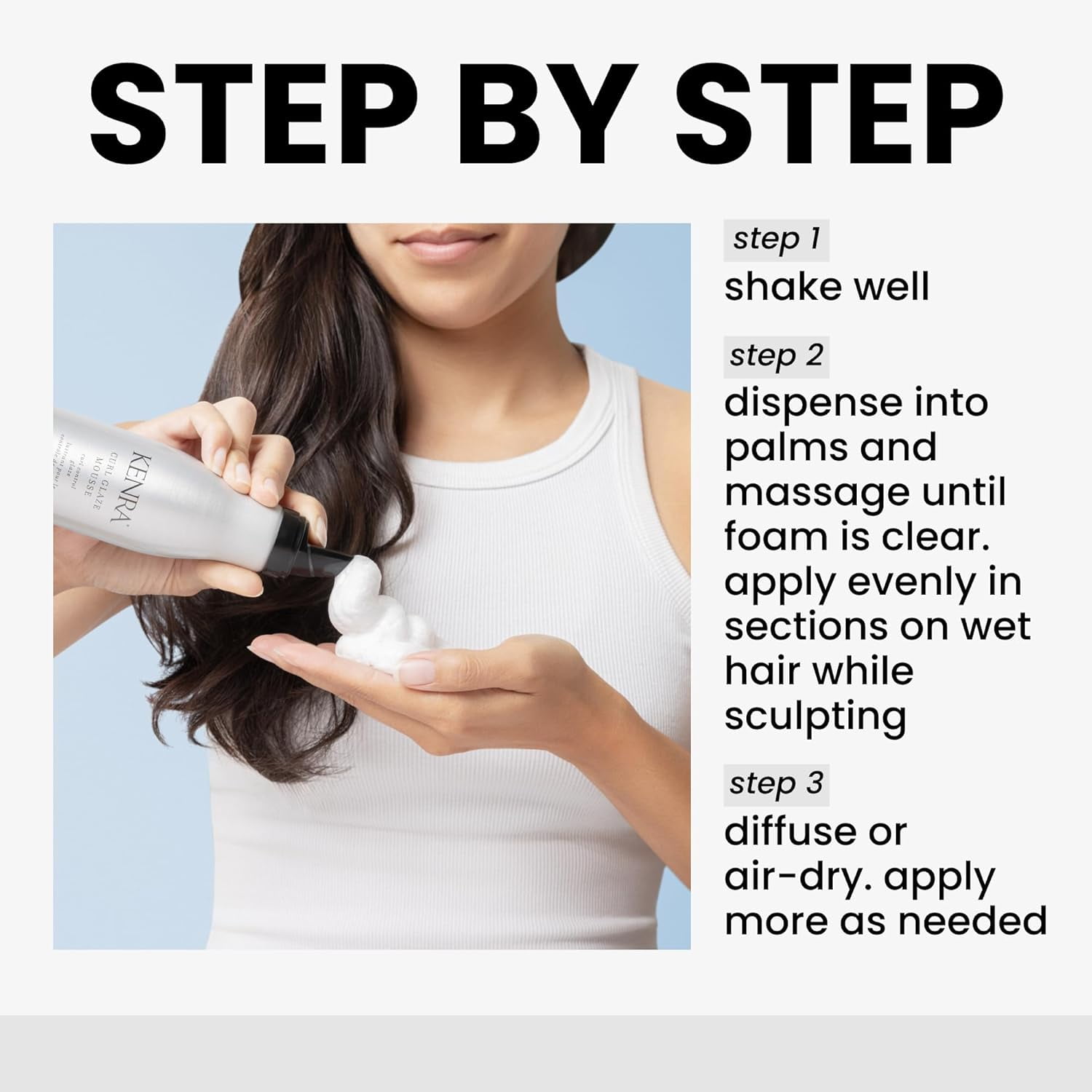 Kenra, Curl Glaze Mousse, 6.75 Oz, Humidity-Resistant, Frizz