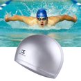 thumbnail image 3 of Bonnet de Bain avec Revêtement de Protection des Oreilles, Haute Élasticité, Bonnets de Sport de Natation, 3 of 5