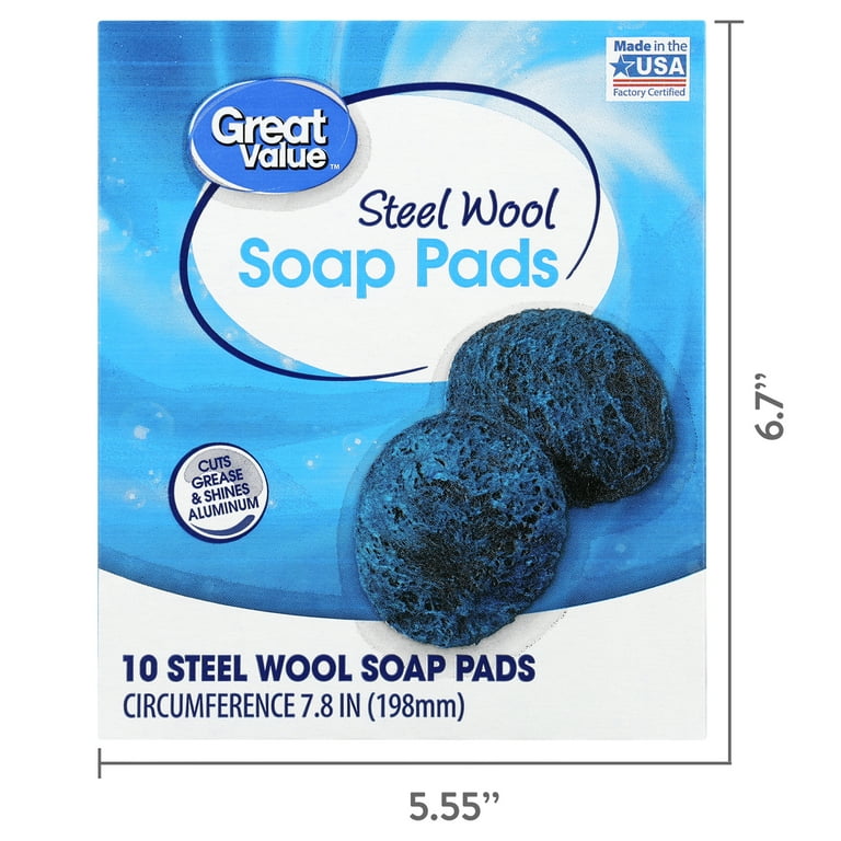 Brillo Steel Wool Soap Pads, 10 Count