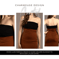 thumbnail image 3 of David’s Bridal, The Edit by DB Studio Women's Formal Strapless Mixed Column Dress, Ankle Length, Charmeuse, 3 of 8