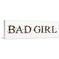 thumbnail image 1 of ARTCANVAS BAD GIRL Girls Room Decor Canvas Art Print - Size: 36" x 12" (1.50" Deep), 1 of 9