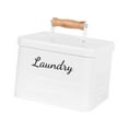 thumbnail image 2 of DOLITY Laundry Container Laundry Organizer for Household Bathroom Storage White, 2 of 9