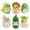 6-Varied-1, variant on 6PCS Mini Emotional Support Nuggets Positive Crochet Animals Set Potatos Pickle Taco Dinosaur Funny Inspirational Gifts for Women Men Coworker, Cute Birthday Gifts, College, Office Desk Decor