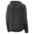 thumbnail image 3 of Women's Fanatics Charcoal New Orleans Saints Lightewight Modest Crop Lounge Helmet Arch Pullover Hoodie, 3 of 7