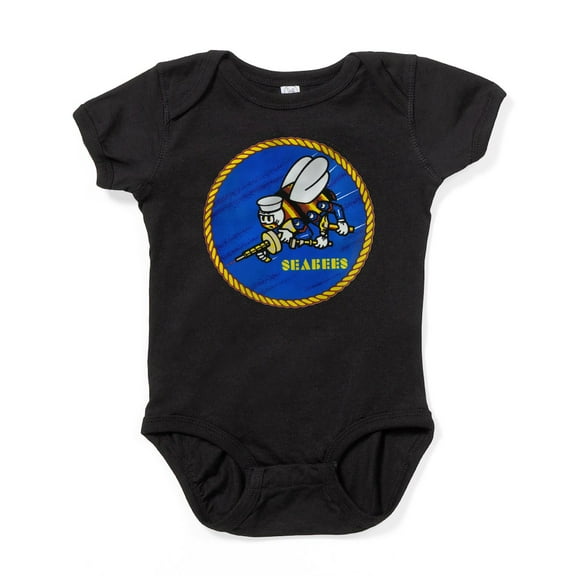 CafePress - US Navy Seabees - Cute Infant Bodysuit Baby Romper - Size Newborn - 24 Months