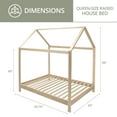 thumbnail image 3 of American Furniture Classics QUEEN SR House Bed with Raised Base, Natural - Queen Size, 3 of 9