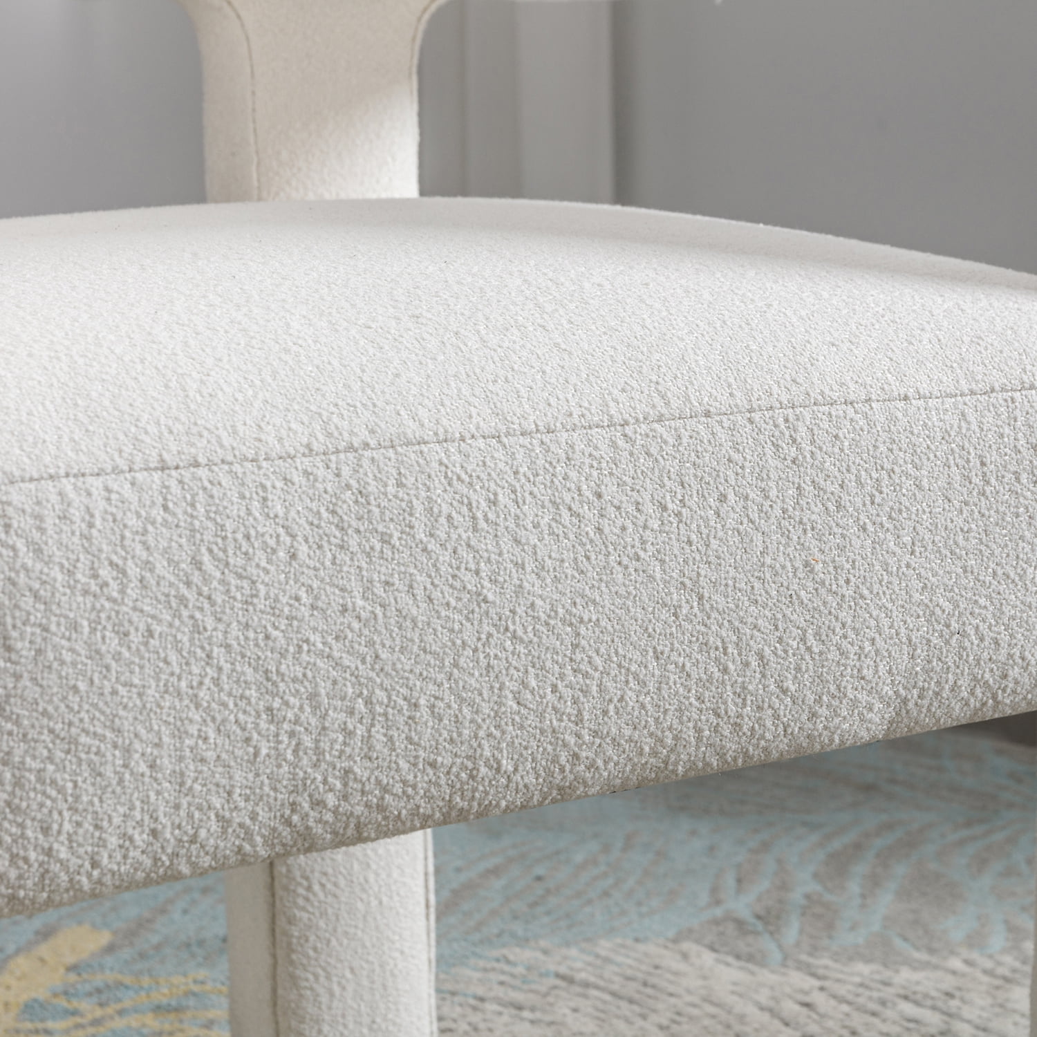 Kadyn Upholstered Accent Chair, Fabric Single Sofa Chairs for Living Room, Linen Armchair for Dining Room, Beige