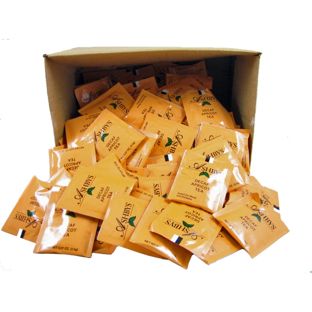Ashbys Apricot Decaf. Tea Bags, 200 Count Box