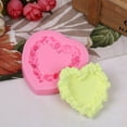 thumbnail image 4 of Mouliraty Rose Heart Wreath Fondant Chocolate Candy Silicone Mold Cake Decorating, Valentine's Day Love Wreath Fondant Cake Chocolate, 4 of 4