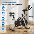 thumbnail image 2 of MERACH Exercise Bike, Brake Pad Stationary Bike with Exclusive App, Low Noise Indoor Cycling Bike with 300lbs Weight Capacity, Tablet Mount and Fitness Courses for Weight Loss, 2 of 8