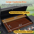 thumbnail image 4 of 6 Burner BBQ Propane Gas Grill with Side Burner 72000 BTU Output Stainless Steel Barbecue Grill with Cast Iron Grates and Side Tables for Outdoor Cooking Kitchen and Patio Backyard, 4 of 7