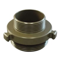 Moon American Fire Hose Adapter,Straight,NPTxNH 378-1561524