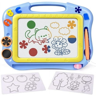 Hymaz Mini Magnetic Drawing Board for Kids - Travel Size Erasable Doodle Board Set - Small Drawing Painting Sketch Pad - Perfect for Kids Art Supplies